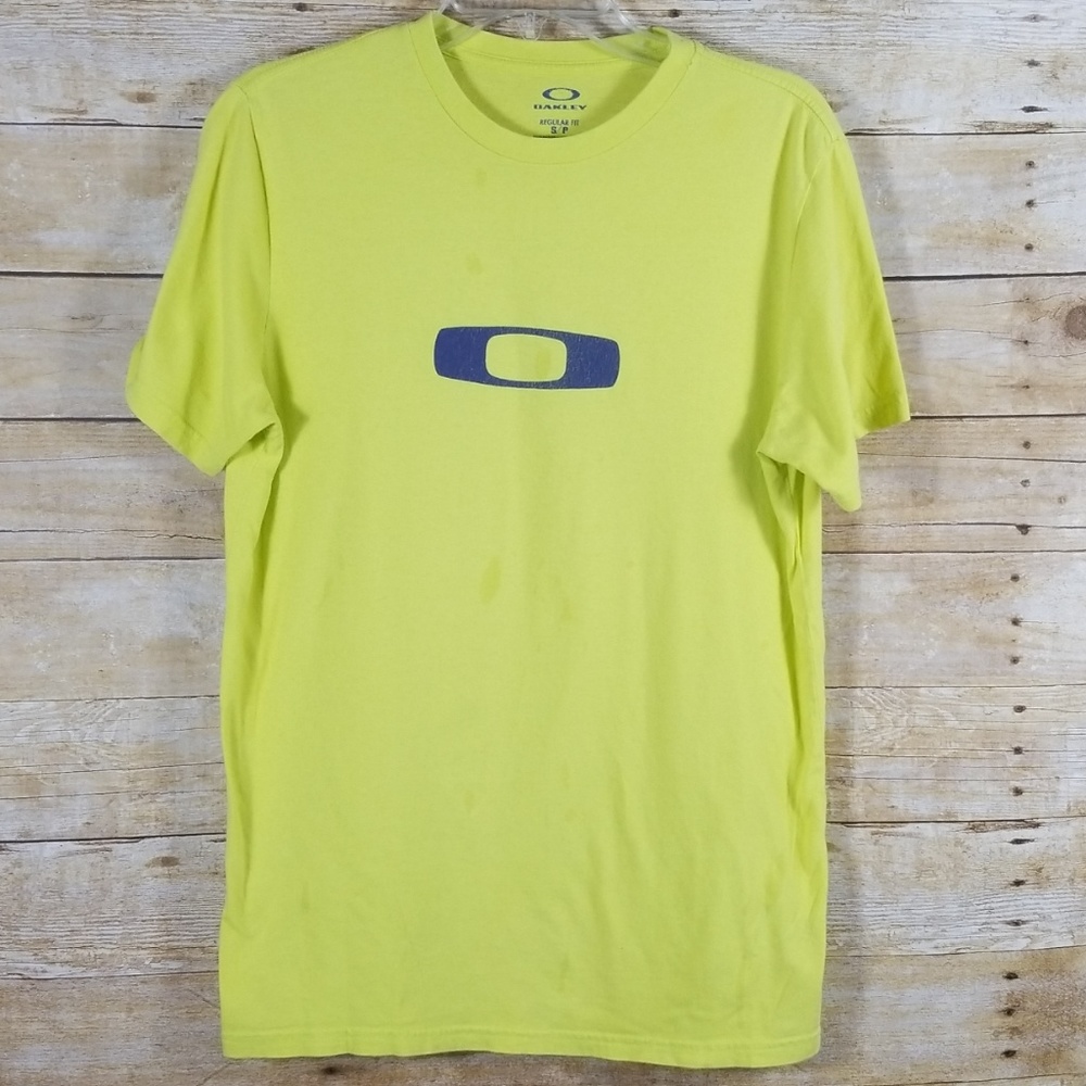 OAKLEY Men's Yellow Tshirt    Size Sm